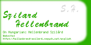 szilard hellenbrand business card